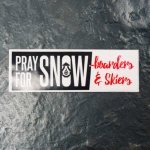 Pray for Snow Bumper Sticker