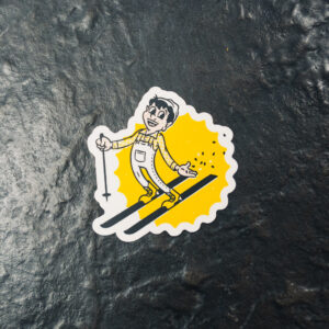 Skier Boy Sticker