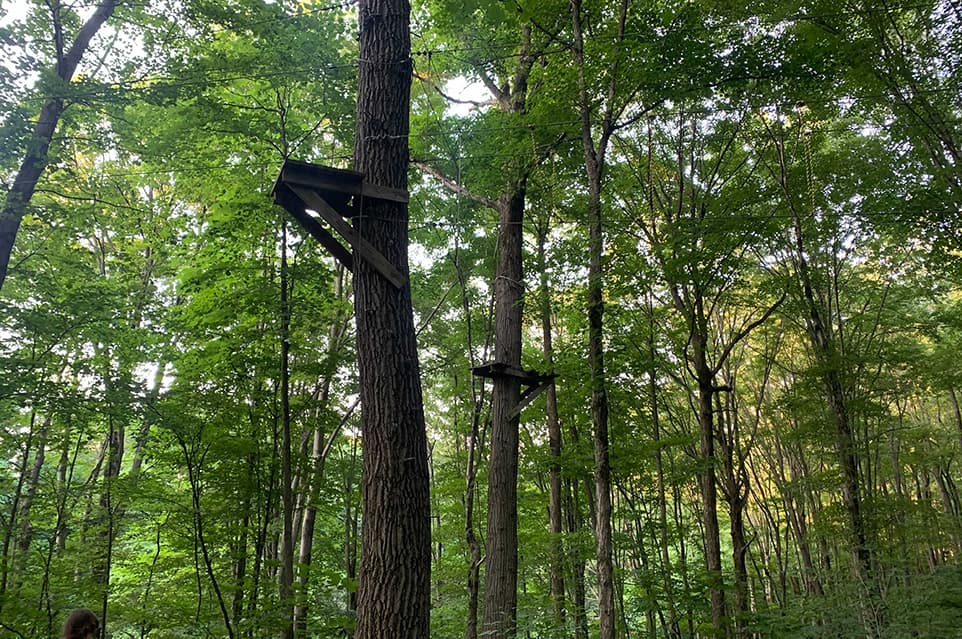 Ropes course at Camp Harmony in Pennsylvania