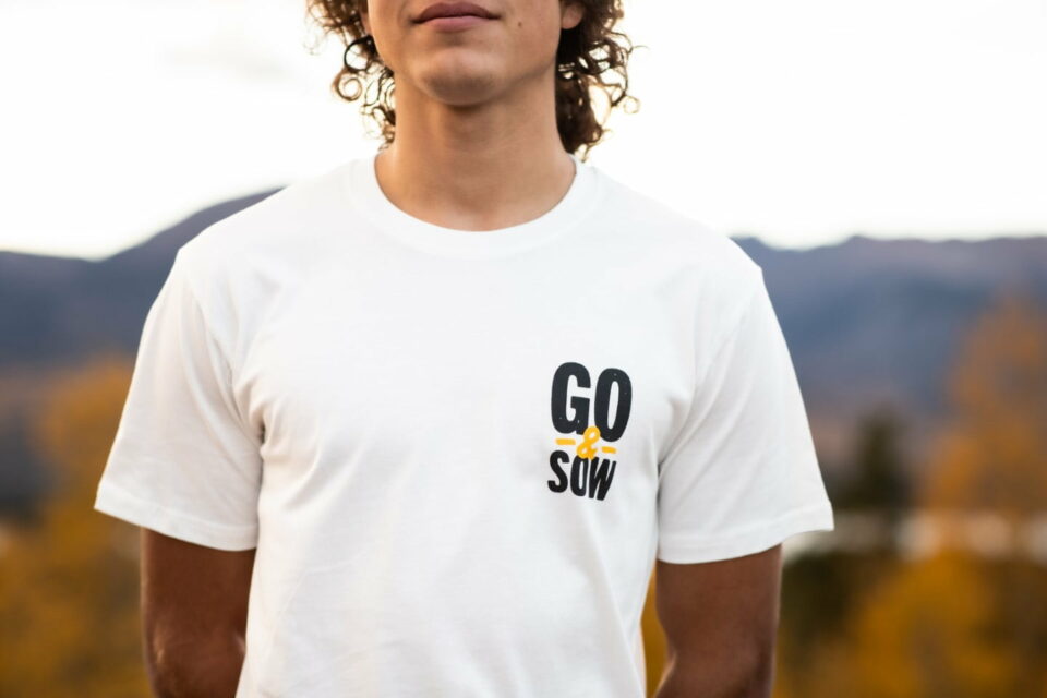 Go Sow tee from the front