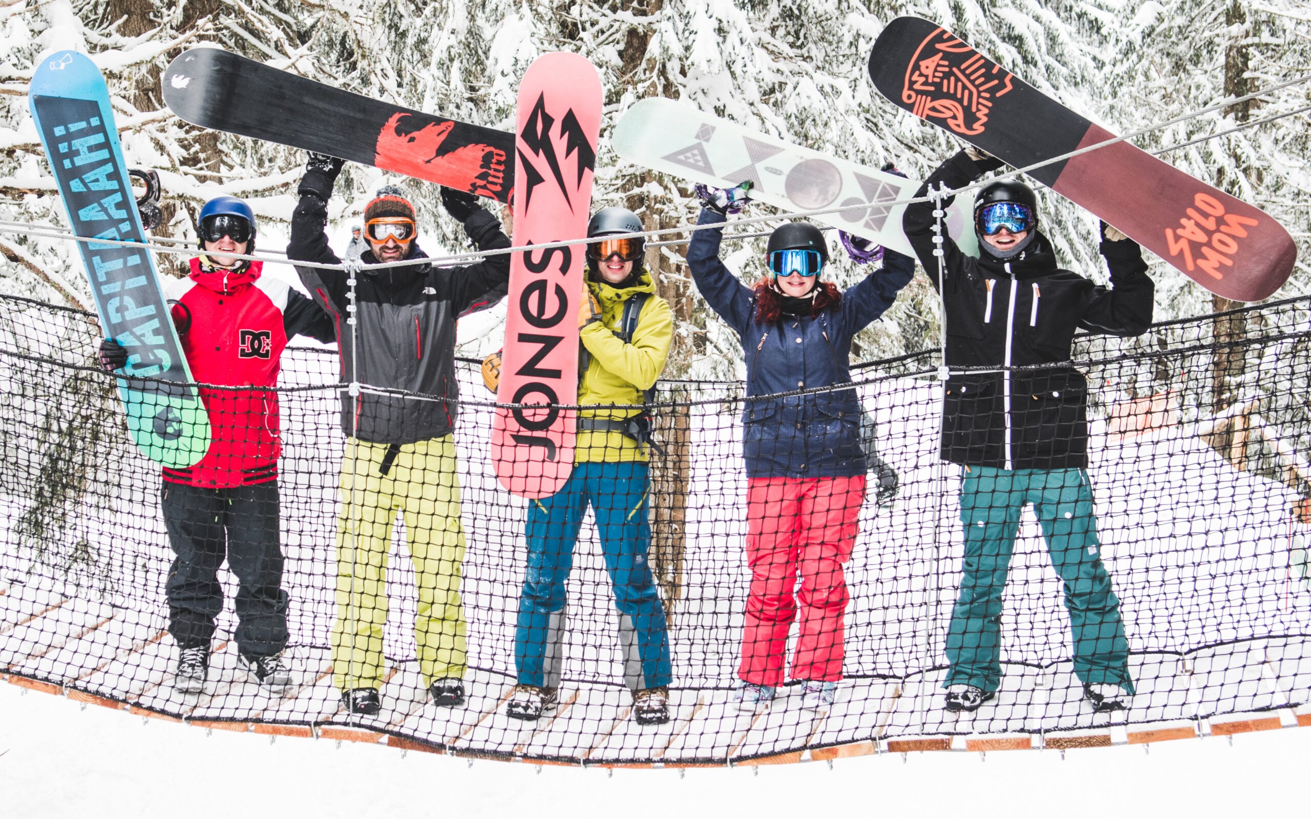 Snowboarders Together