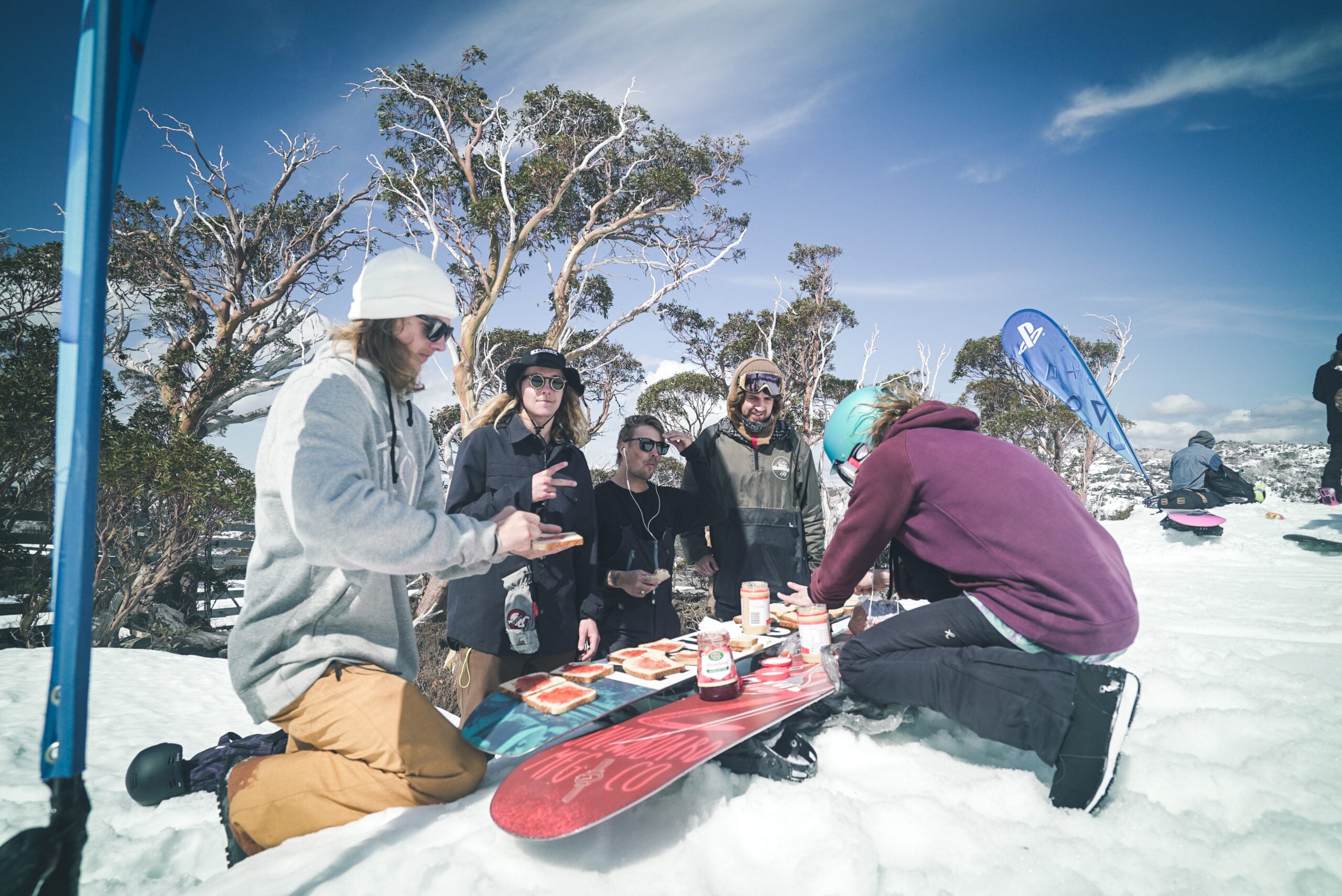 Snowboarders Together